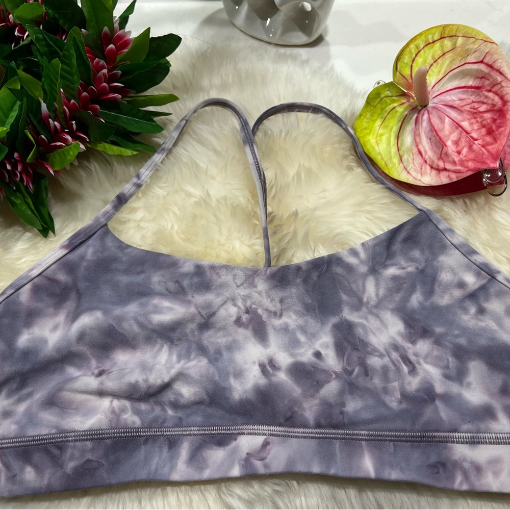 lululemon athletica Grey Tie-Dye Sports Bra Intimates & Sleepwear